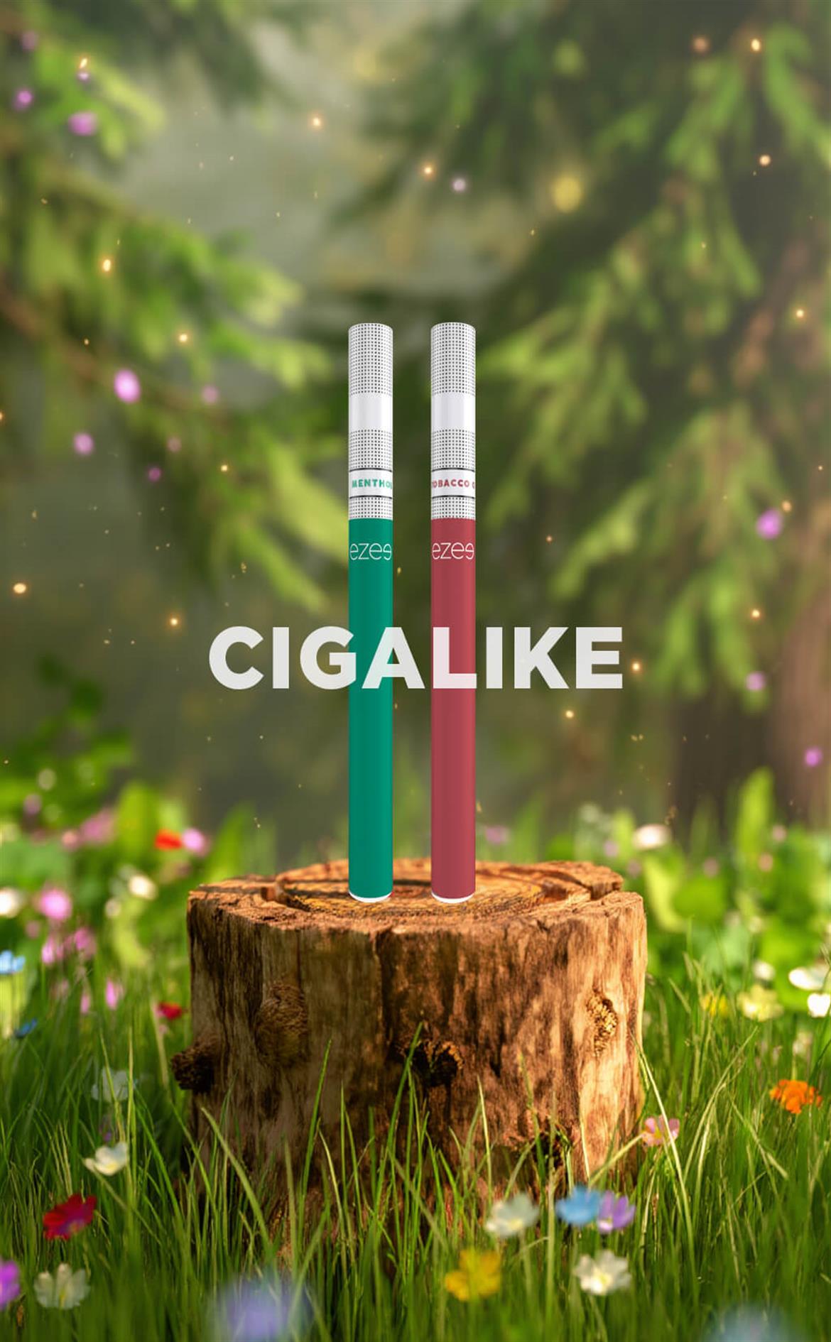 ezee e-cigarette starter set kit vape cigalike disposable cartridges filters no nicotine