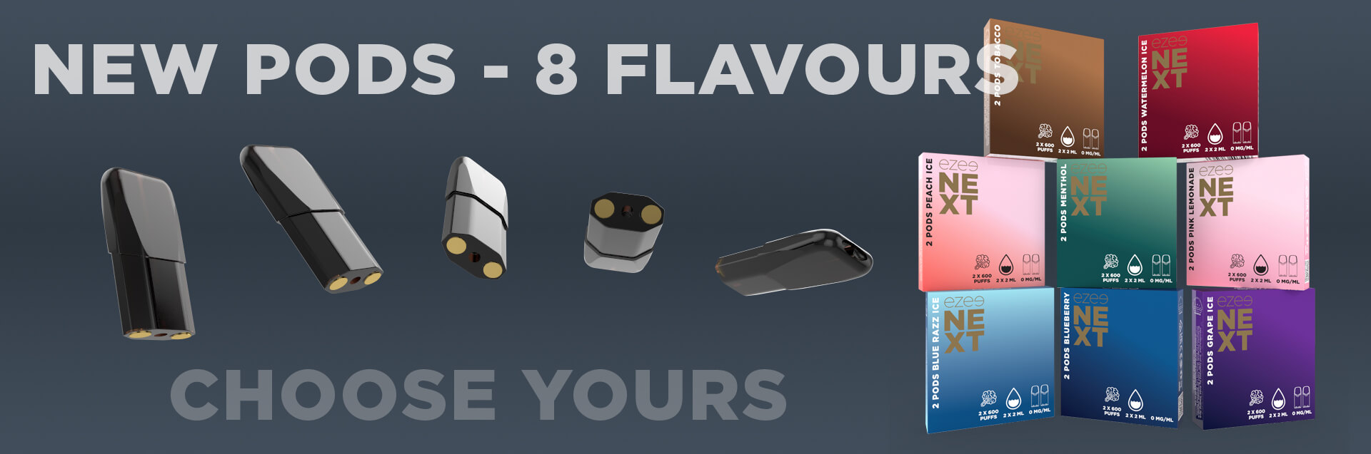 pods in 8 flavours