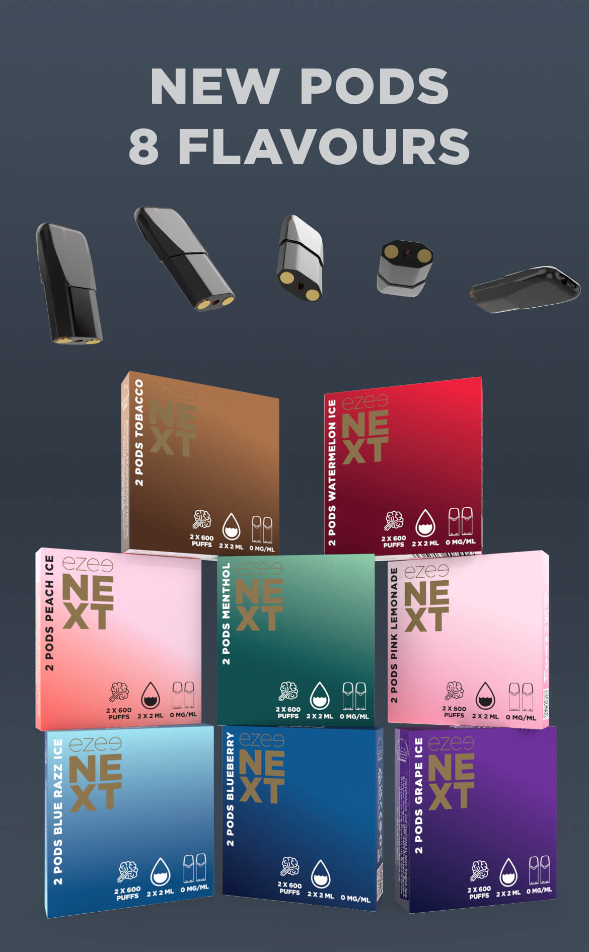 Next pods 8 flavours