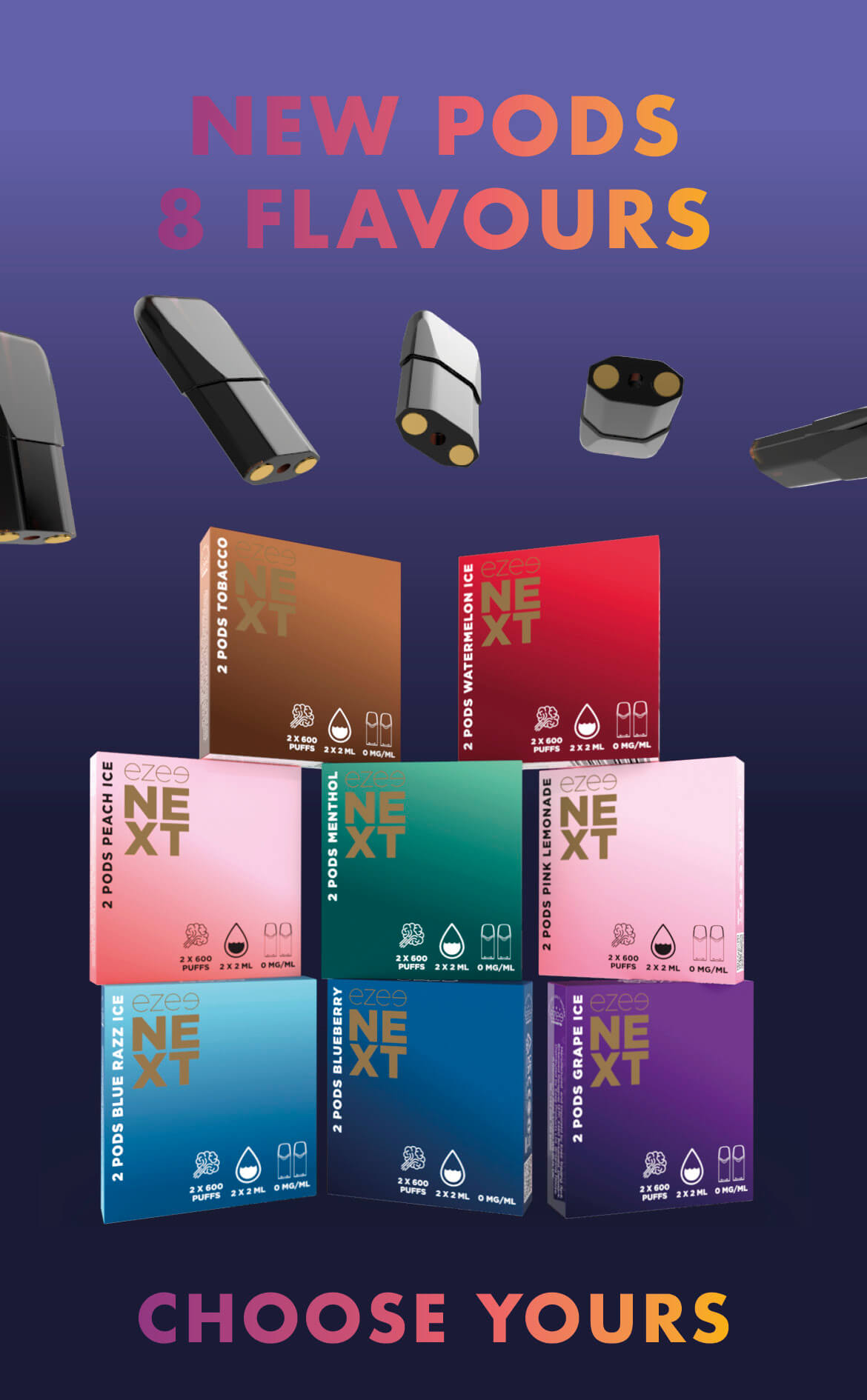 Next pods 8 flavours