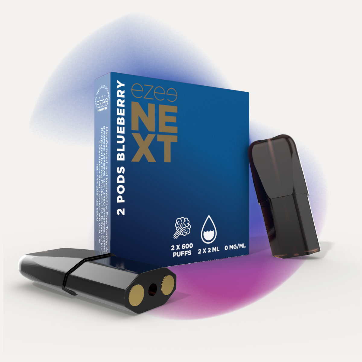 Ezee Next Pod Starter Kit Brown - Blueberry 0mg