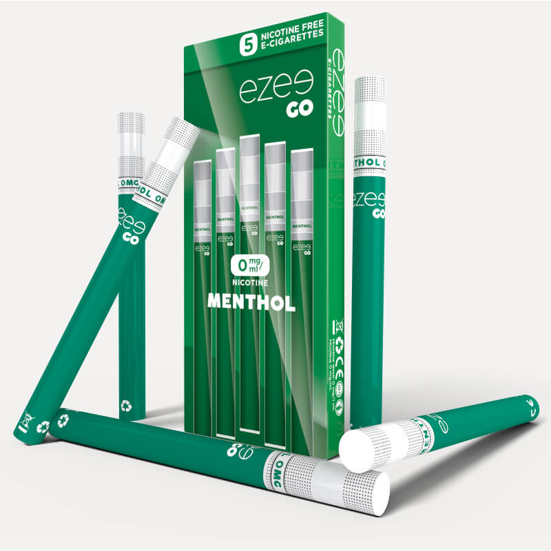 Ezee Go Disposable Vape Menthol Nicotine free 5 pcs.
