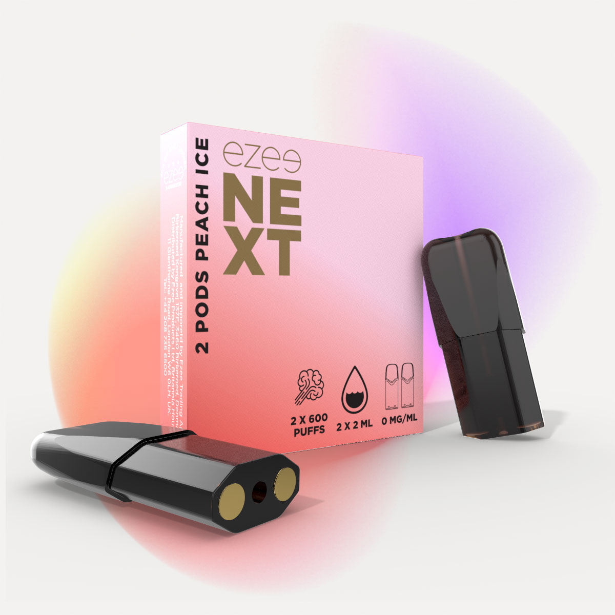 Ezee Next Pod Starter Kit Silver - Peach Ice 0mg