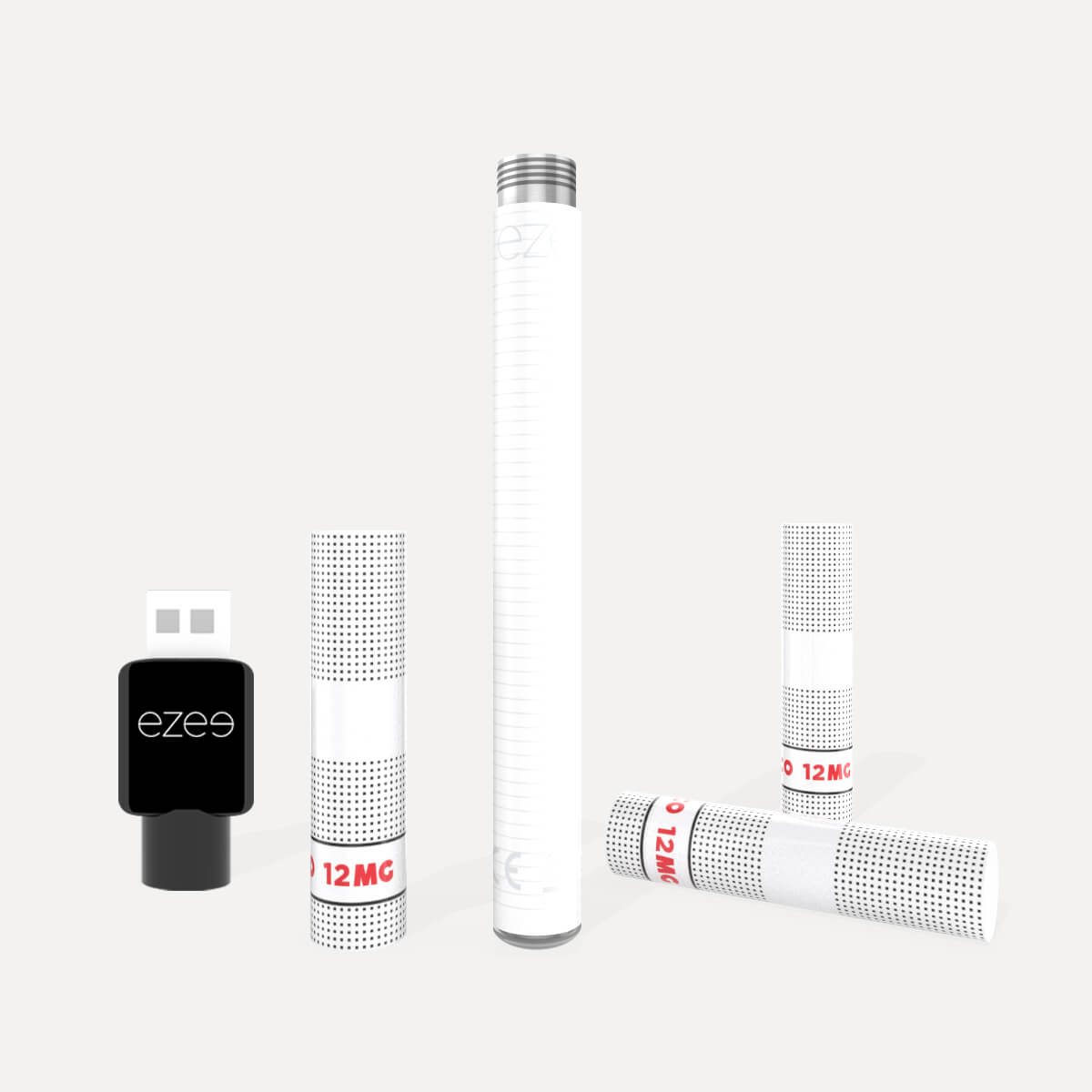 Ezee Rechargeable vape kit White - Tobacco 12mg