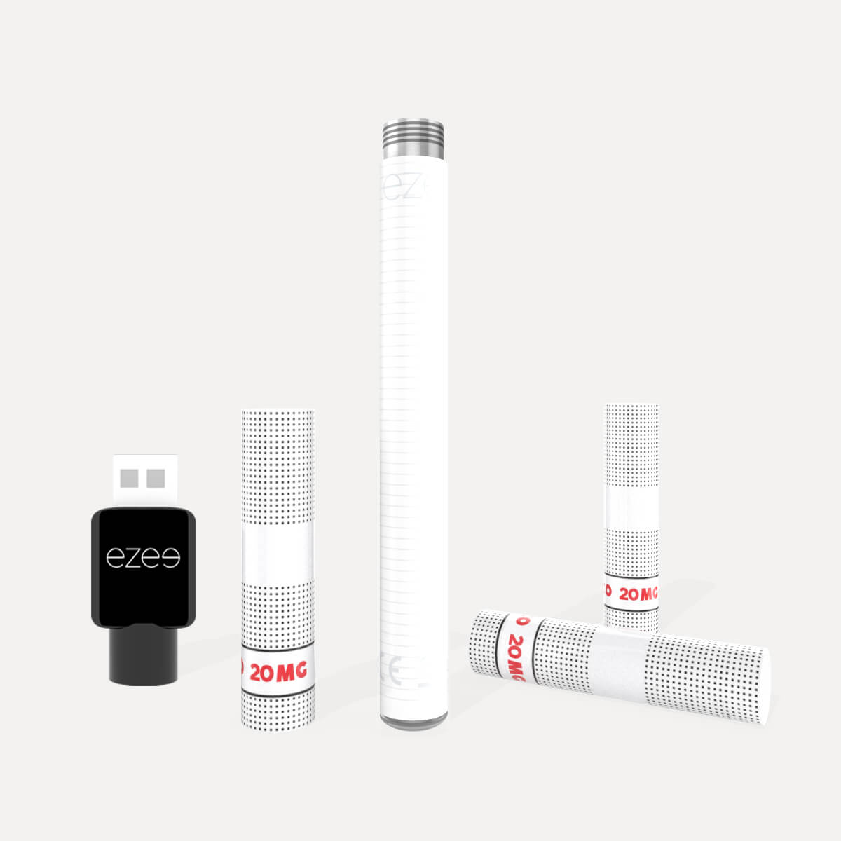 Ezee Rechargeable vape kit White - Tobacco 20mg