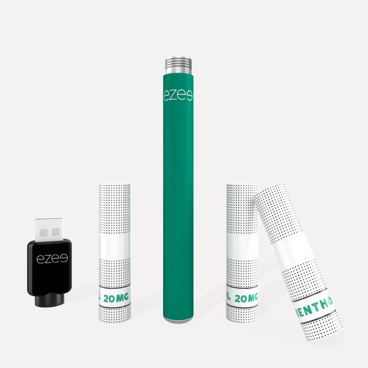 Ezee Rechargeable vape kit Green - Menthol 20mg