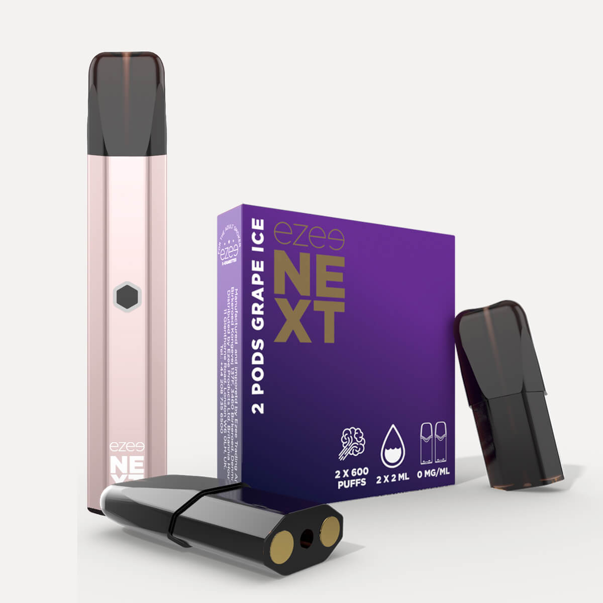 Ezee Next Pod Kit Beige - Grape Ice Nicotine Free