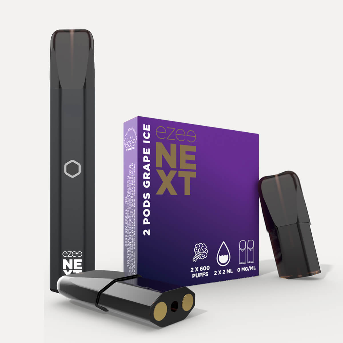 Ezee Next Puff Bar Kit Black - Grape Ice 0mg