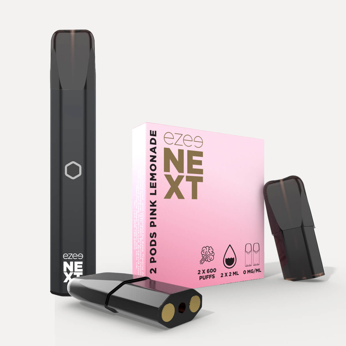 Ezee Next Pod Kit Black - Pink Lemonade Nicotine Free