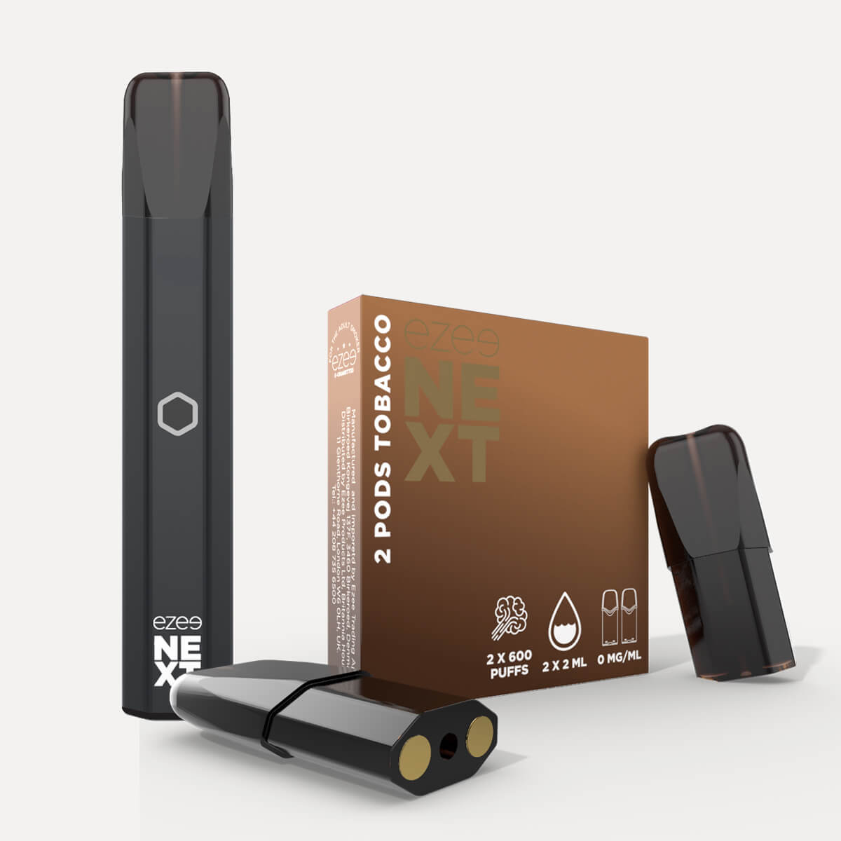 Ezee Next Puff Bar Kit Black - Tobacco 0mg