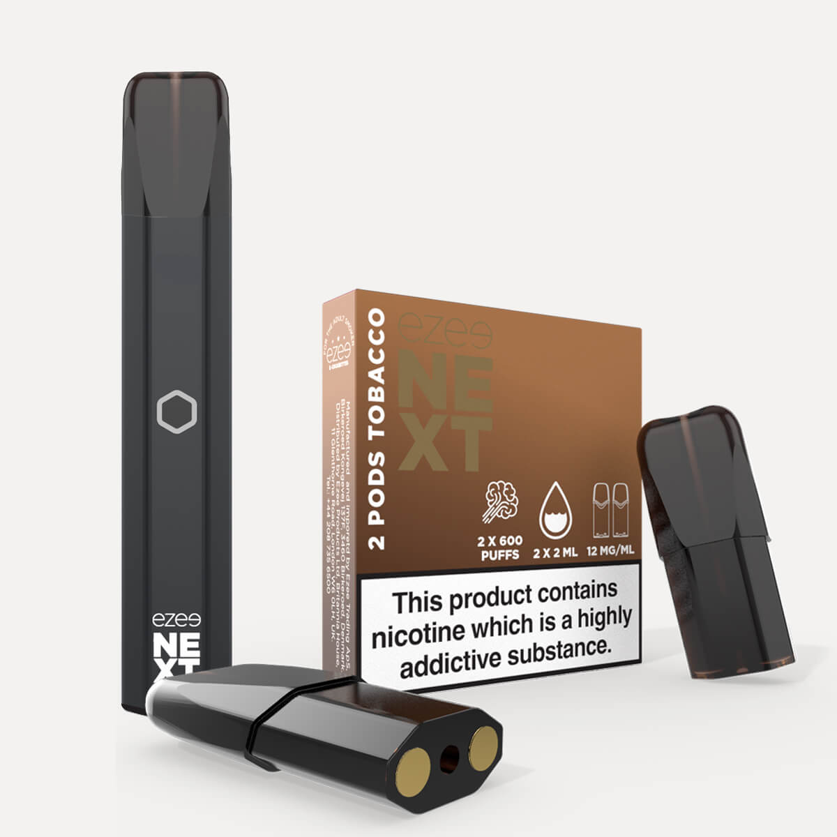 Ezee Next Puff Bar Kit Black - Tobacco 12mg