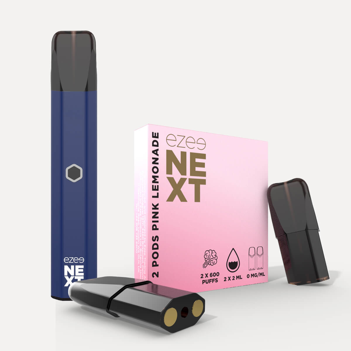 Ezee Next Pod Kit Blue - Pink Lemonade Nicotine Free