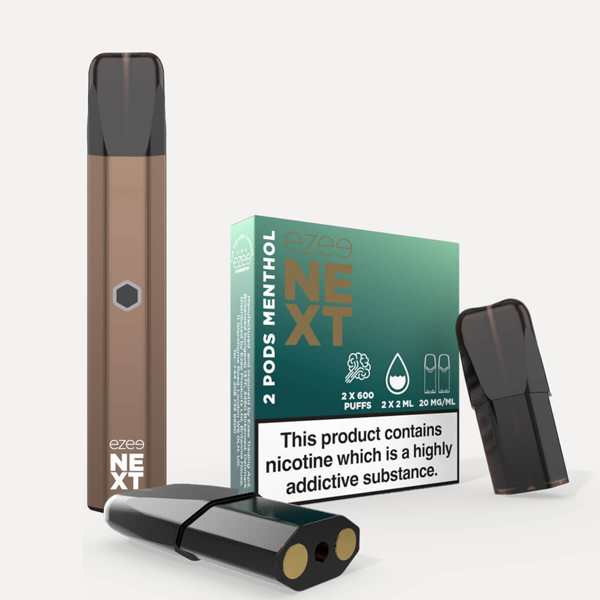 Ezee Next Pod Starter Kit Brown - Menthol 20mg