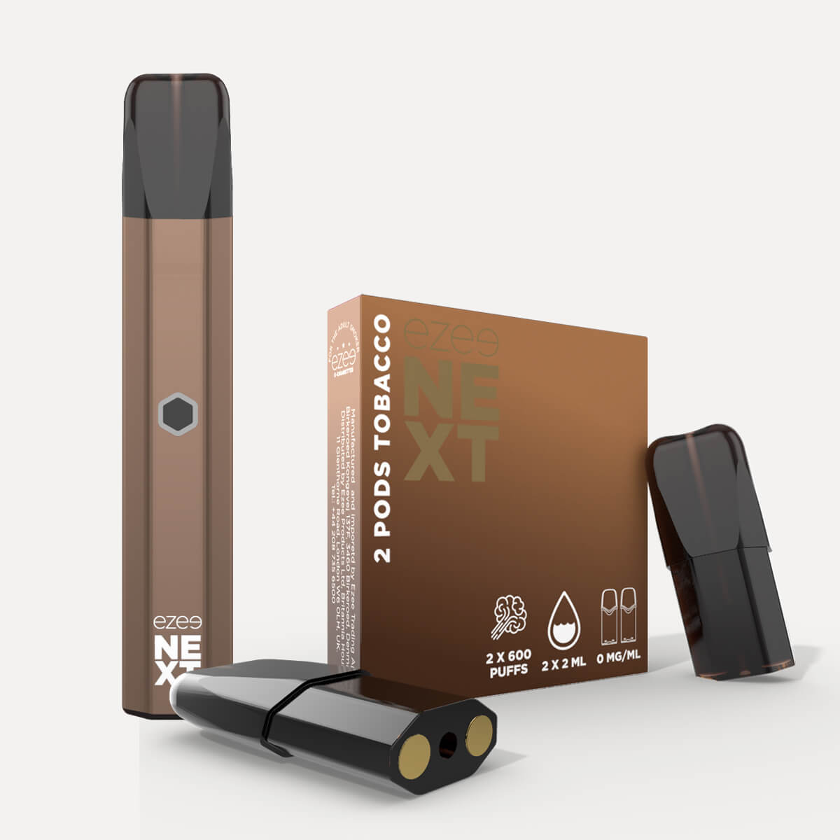 Ezee Next Puff Bar Kit Brown - Tobacco 0mg