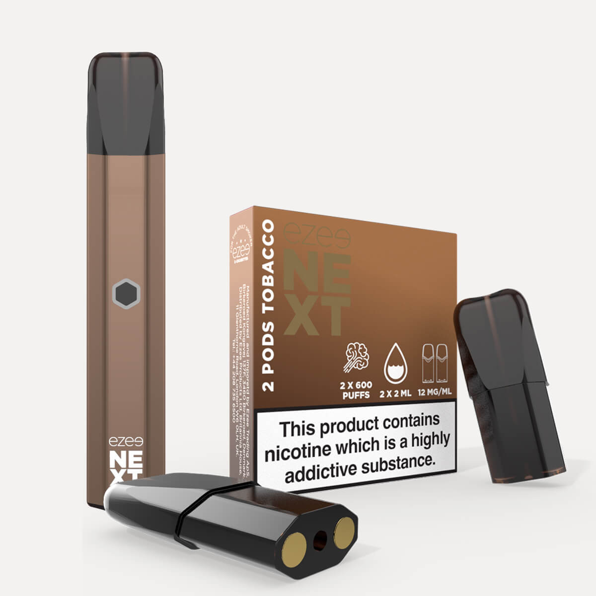 Ezee Next Pod Starter Kit Brown - Tobacco 12mg