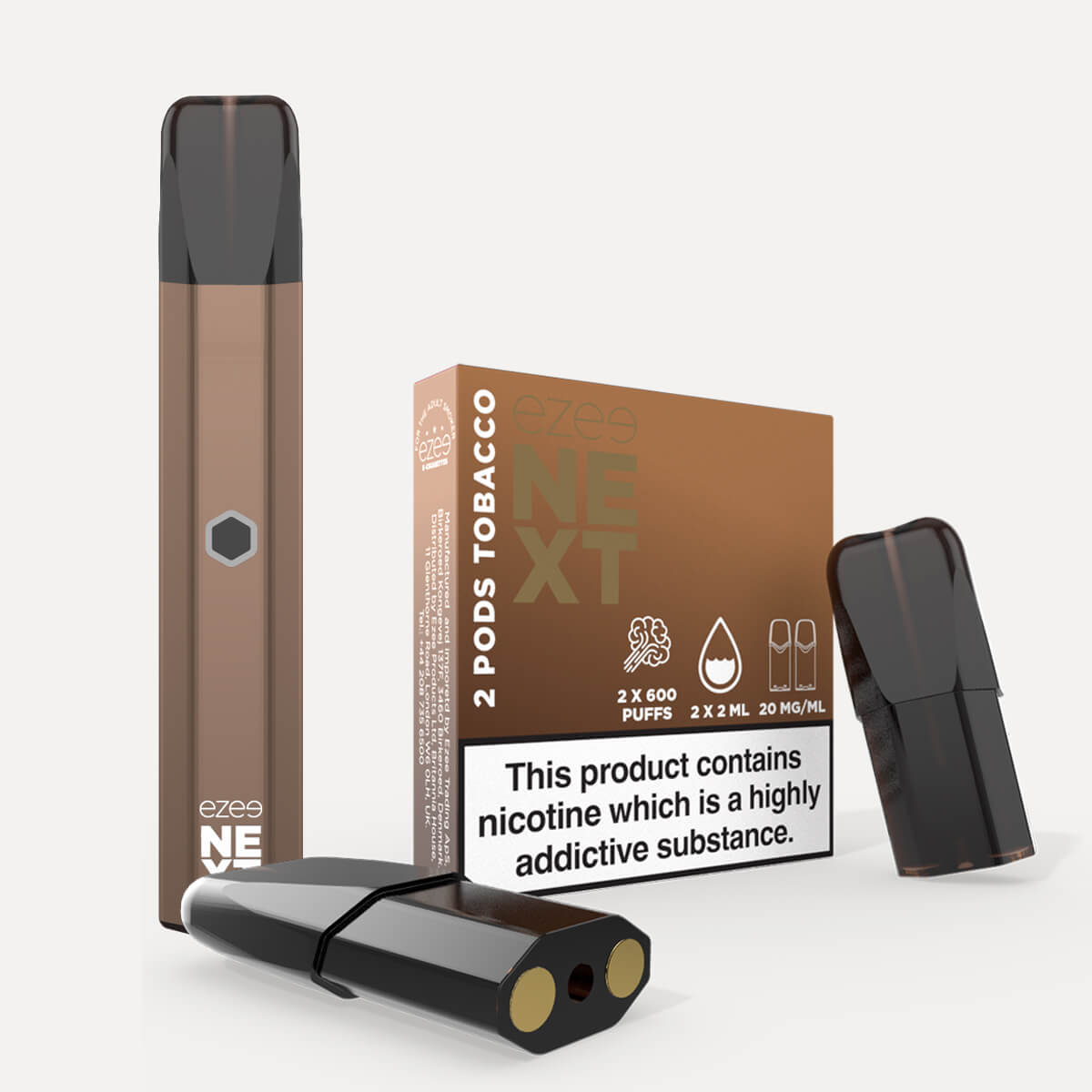 Ezee Next Puff Bar Kit Brown - Tobacco 20mg