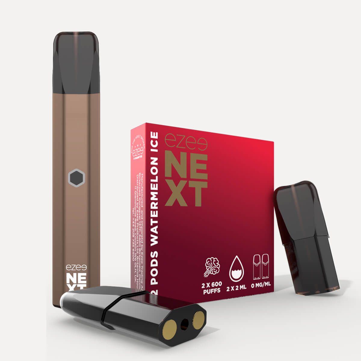 Ezee Next Pod Kit Brown - Watermelon Ice Nicotine Free