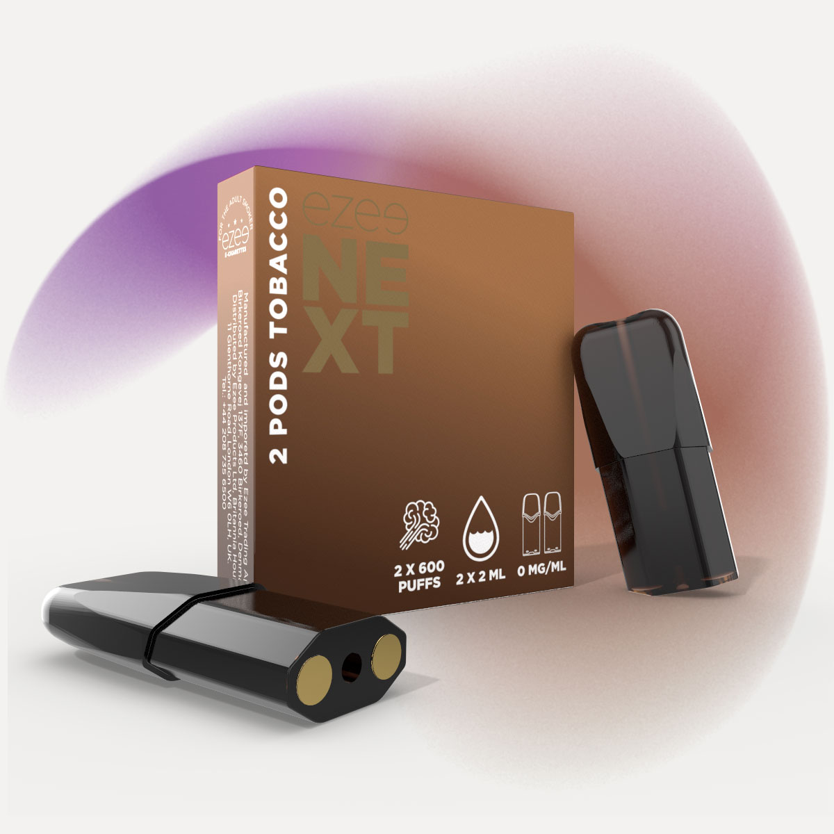 Ezee Next Pod Kit Black - Tobacco Nicotine Free