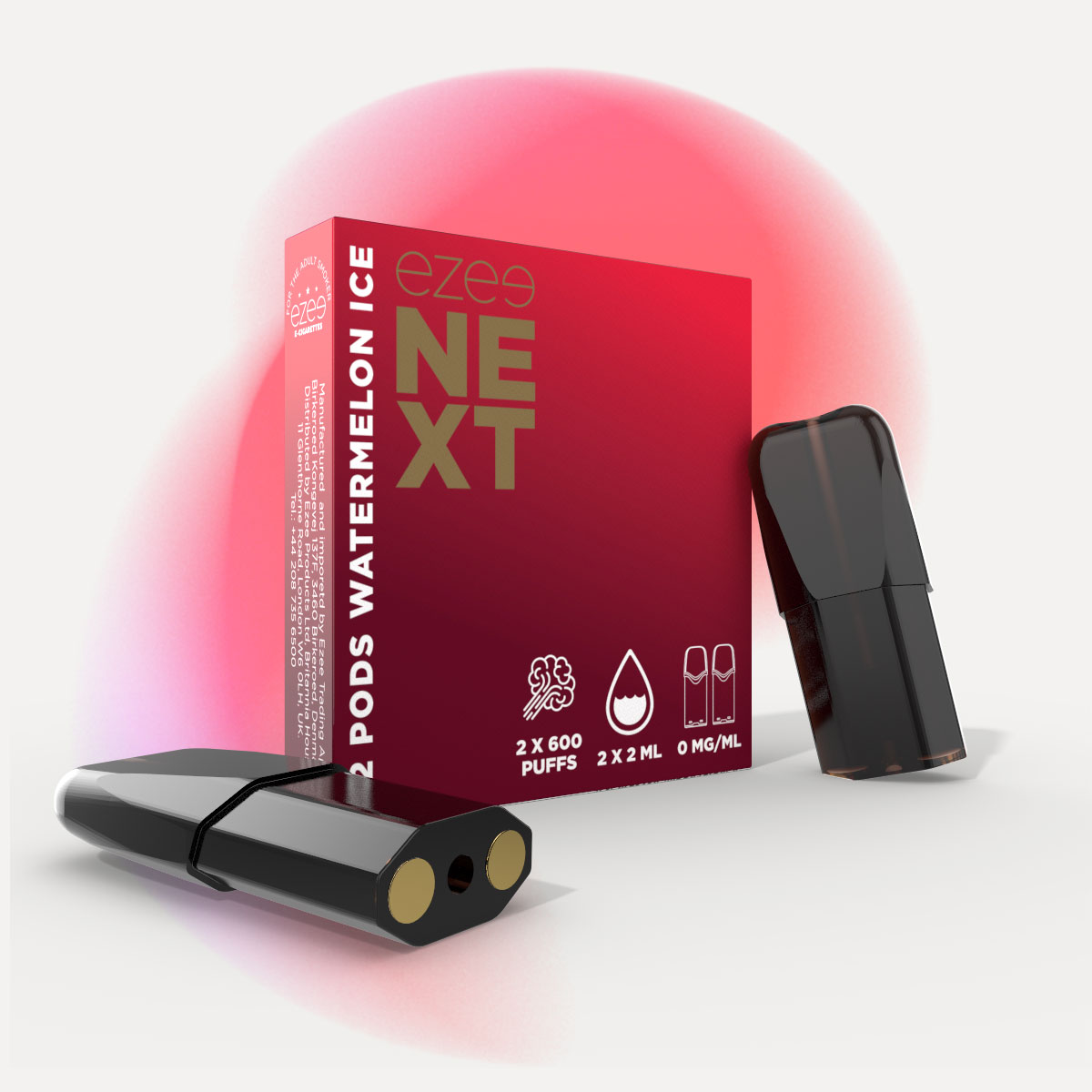 Ezee Next Pod Starter Kit Black - Watermelon Ice 0mg