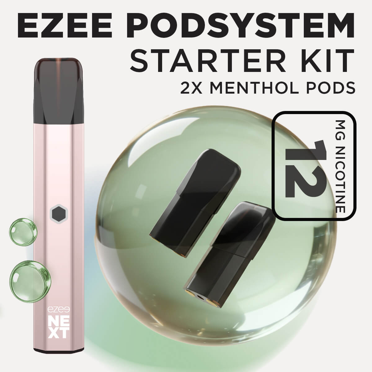 Ezee Next Pod Starter Kit Beige - Menthol 12mg