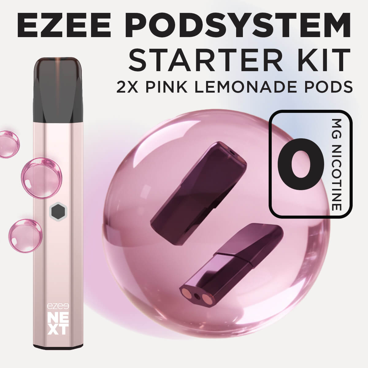 Ezee Next Pod Starter Kit Beige - Pink Lemonade 0mg