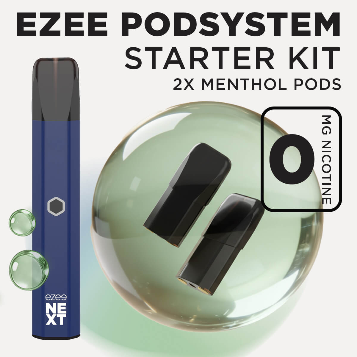 Ezee Next Pod Starter Kit Blue - Menthol 0mg