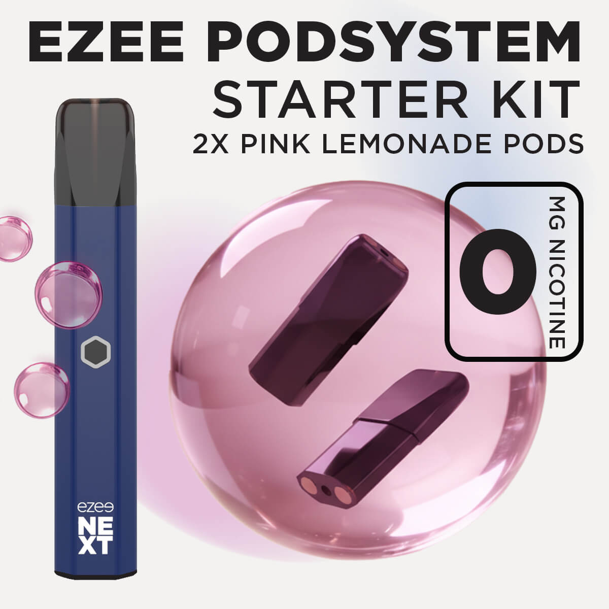 Ezee Next Pod Starter Kit Blue - Pink Lemonade 0mg