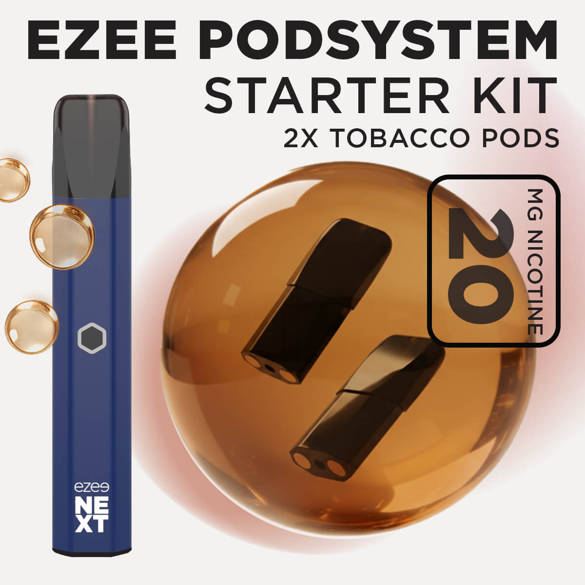Ezee Next Pod Starter Kit Blue - Tobacco 20mg