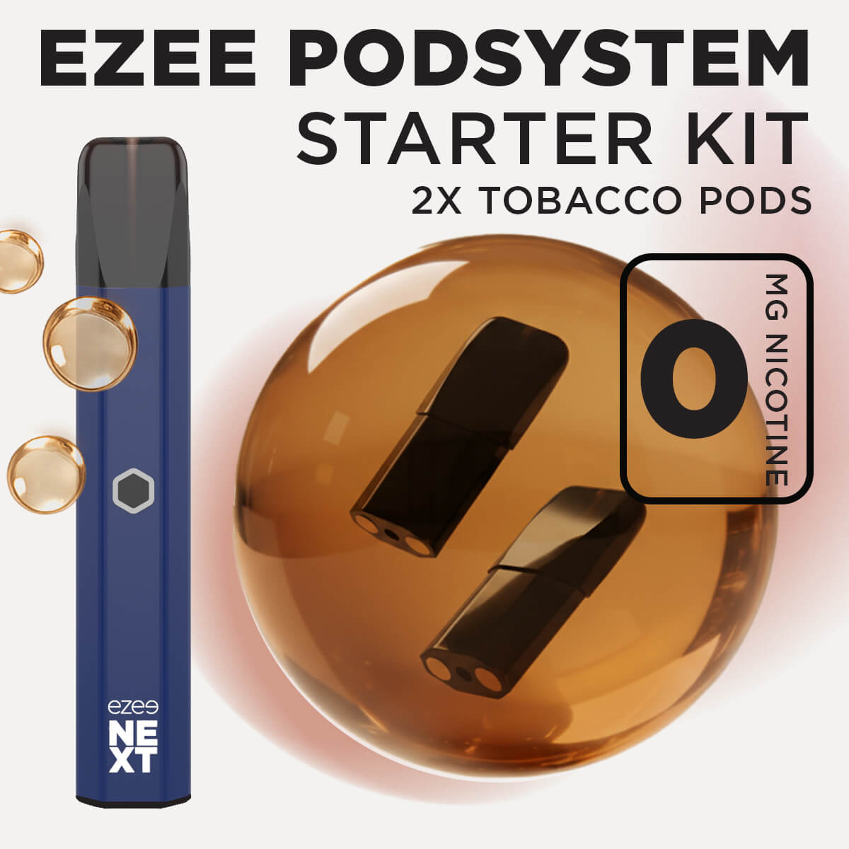 Ezee Next Pod Starter Kit Blue - Tobacco 0mg