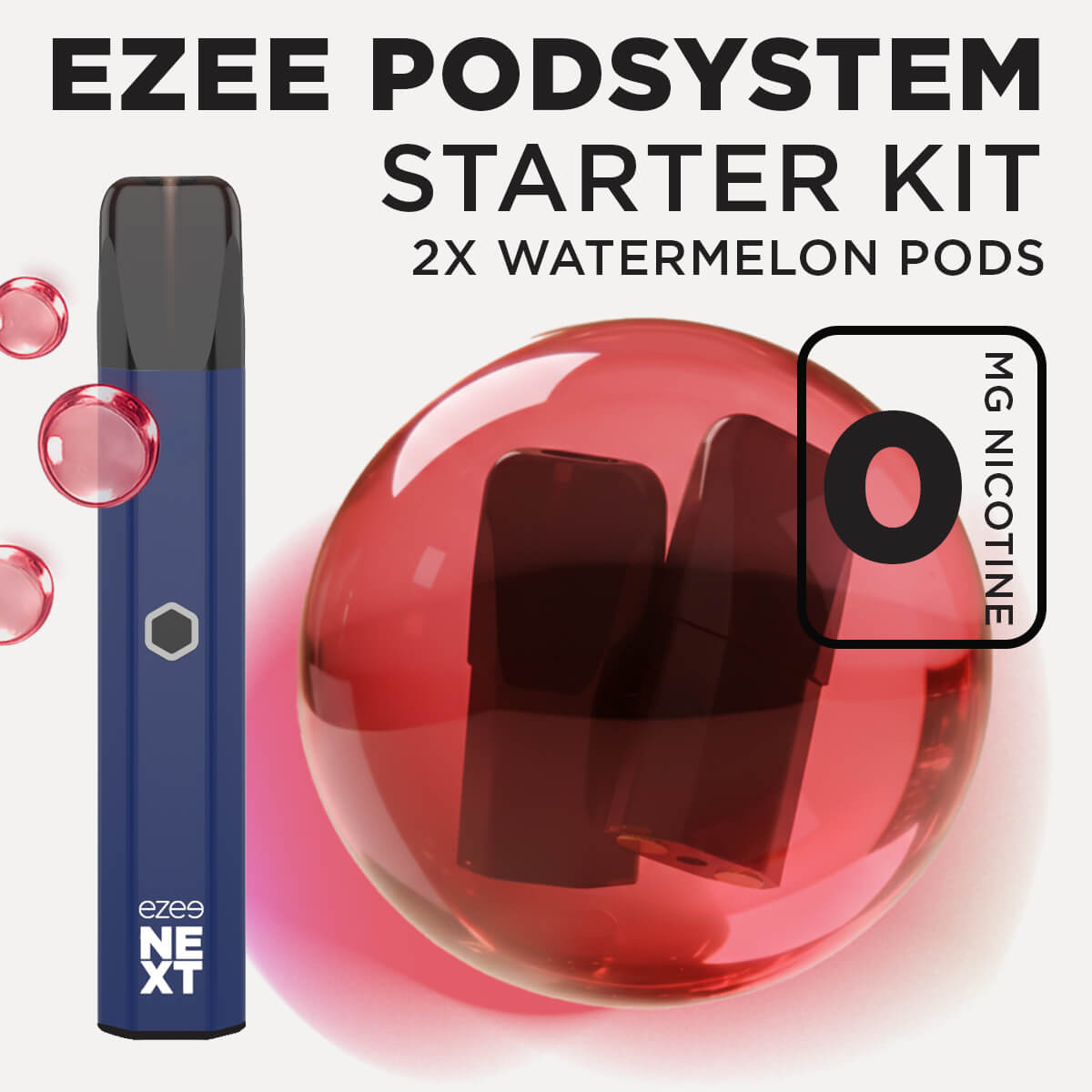 Ezee Next Pod Starter Kit Blue - Watermelon Ice 0mg