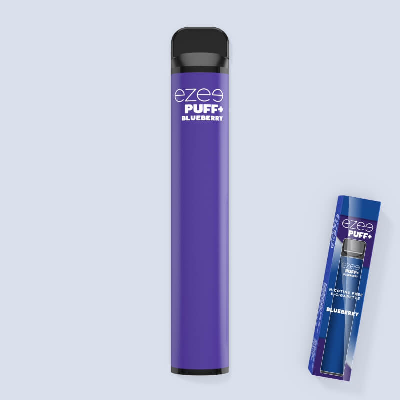 disposable vape pen blueberry e-cigarette nicotine free ezee puff+