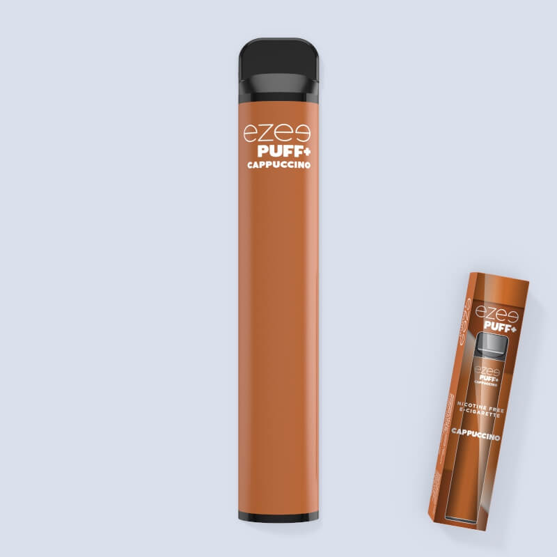 disposable vape pen cappuccino e-cigarette nicotine free ezee puff+