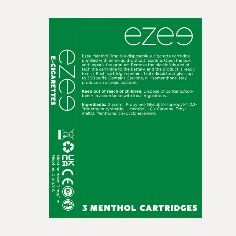 Disposable Cartridges Menthol Nicotine Free 3 pcs.