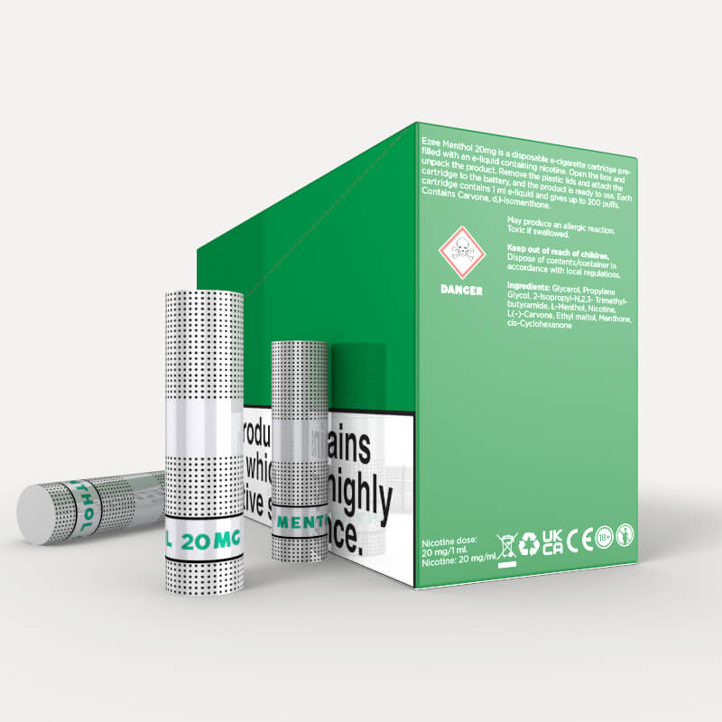 Ezee Cigalike Cartridges Menthol 20mg/ml Nicotine 36 pcs.