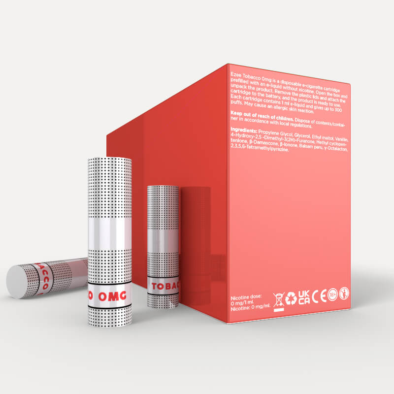 Ezee Cigalike Cartridges Tobacco Nicotine free 36 pcs.