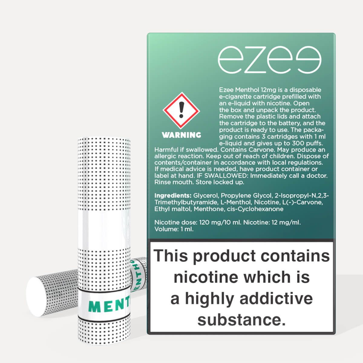 Menthol Cigalike Refills 12mg/ml 3 pcs.