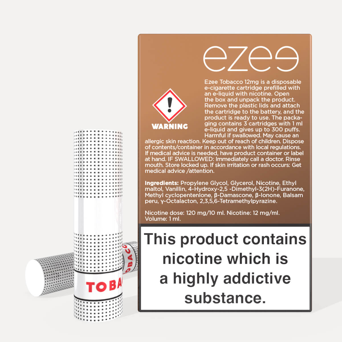 Disposable Cartridges Tobacco 12mg/ml Nicotine 3 pcs.