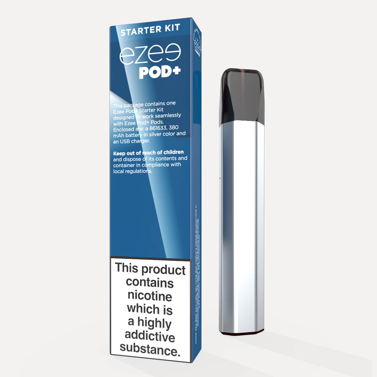 Ezee POD+ Kit in Silver (No pods included)
