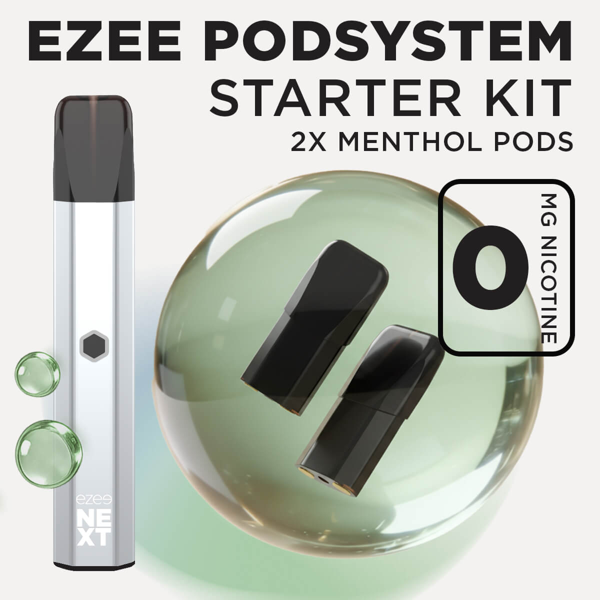 Ezee Next Pod Starter Kit Silver - Menthol 0mg