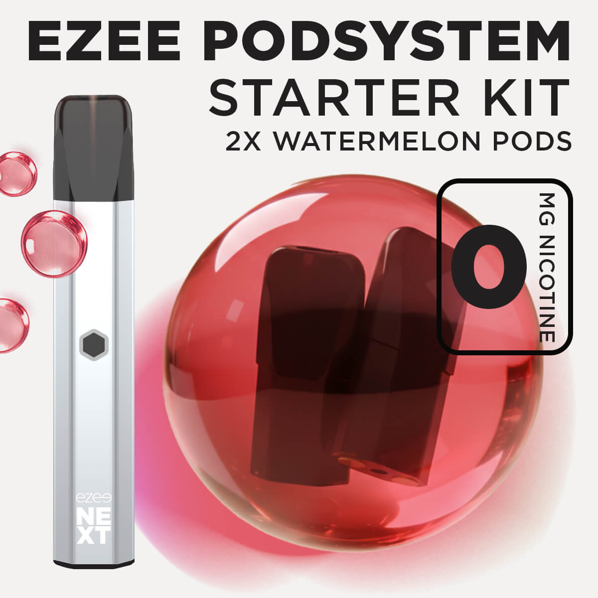 Ezee Next Pod Starter Kit Silver - Watermelon Ice 0mg