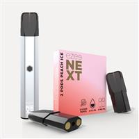 Ezee Next Pod Kit Silver - Peach Ice Nicotine Free
