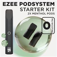 Ezee Next Pod Kit Black - Menthol Nicotine Free
