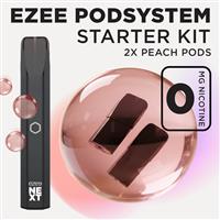 Ezee Next Pod Starter Kit Black - Peach Ice 0mg