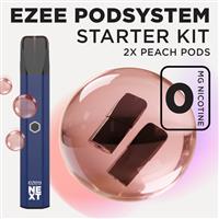 Ezee Next Pod Kit Blue - Peach Ice Nicotine Free