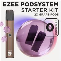 Ezee Next Pod Kit Brown - Grape Ice Nicotine Free