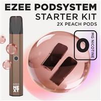 Ezee Next Pod Kit Brown - Peach Ice Nicotine Free