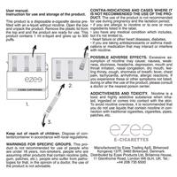 Ezee Cigalike Cartridges Tobacco Nicotine free 36 pcs.