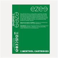 Ezee Cigalike Cartridges Menthol Nicotine free 3 pcs.