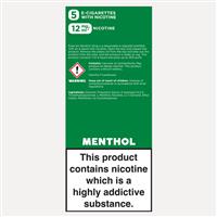 Ezee Go Disposable Vape Menthol 12mg/ml Nicotine 5 pcs.