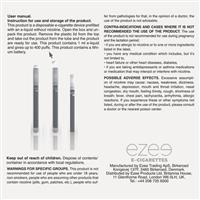Ezee Go Disposable Vape Menthol Nicotine free 5 pcs.